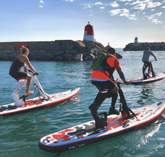 2024 Red Shark Inflatable Water Bikes Enjoy Surf